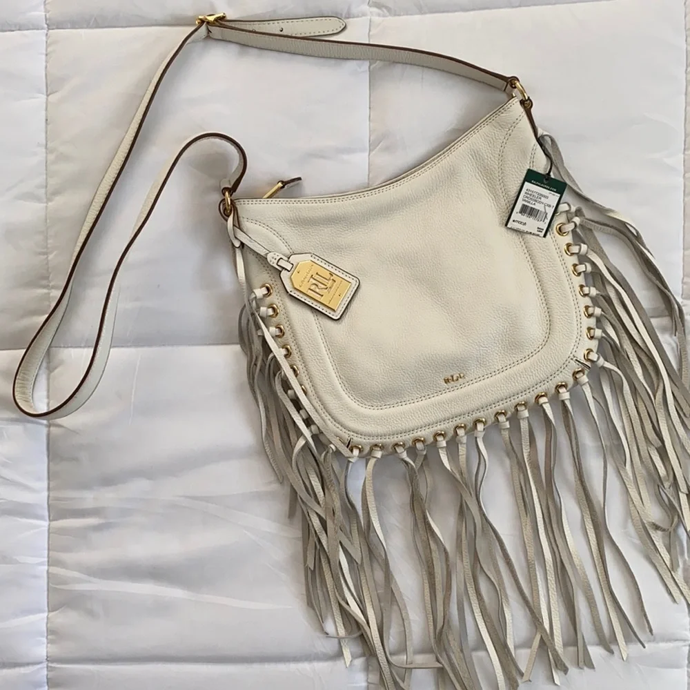 Ralph Lauren wheeler fringe crossbody bag